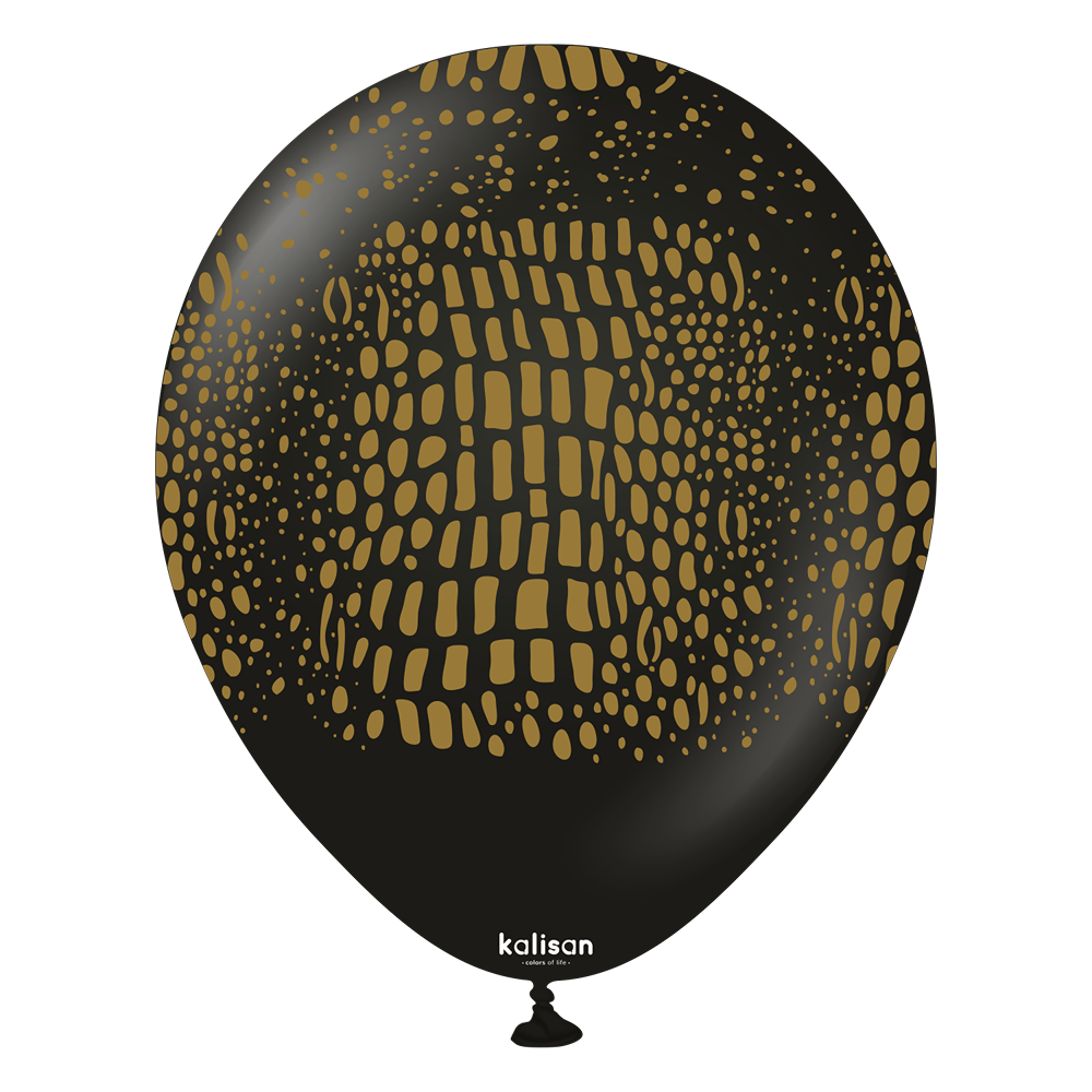 Kalisan 12" Safari Crocodile - Black (Gold) - 25CT - 21257893