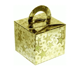 Balloon/Gift Box Gold Holographic Star x 10pcs