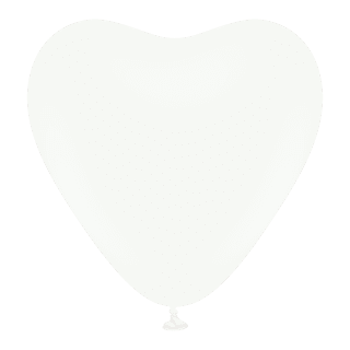 Heart 12" Standard White - 25CT