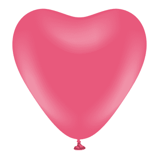 Heart 12" Standard Fuchsia  - 25CT