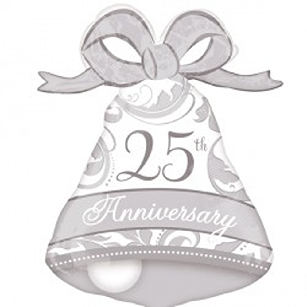 ANAGRAM - 25TH ANNIVERSARY BELL SHAPE - 27"x22" - 2517801 *