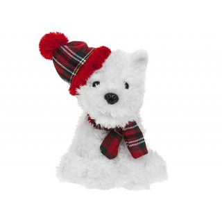 WHITE WEST HIGHLAND TERRIER  18CM *