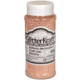 Glitter Kraft Fine Glitter 100g Bottle Rose Gold No.87