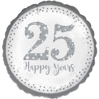Anagram Sparkling 25th Silver Anniversary Standard Foil Balloons S40 *