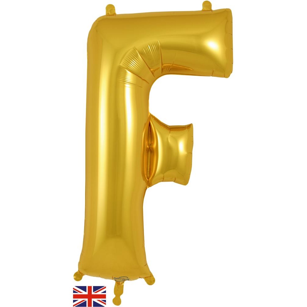 Oaktree 34inch Letter F Gold - 605190
