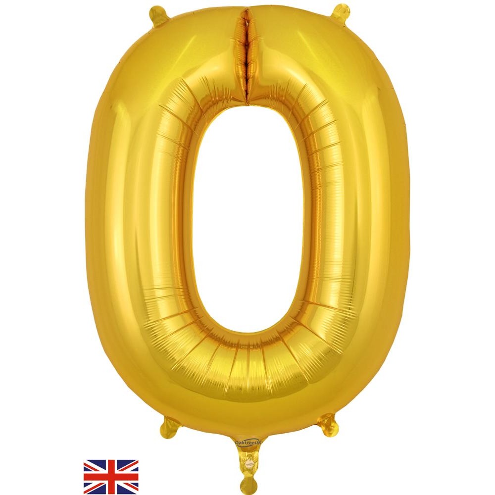 Oaktree 34inch Letter O Gold - 605282