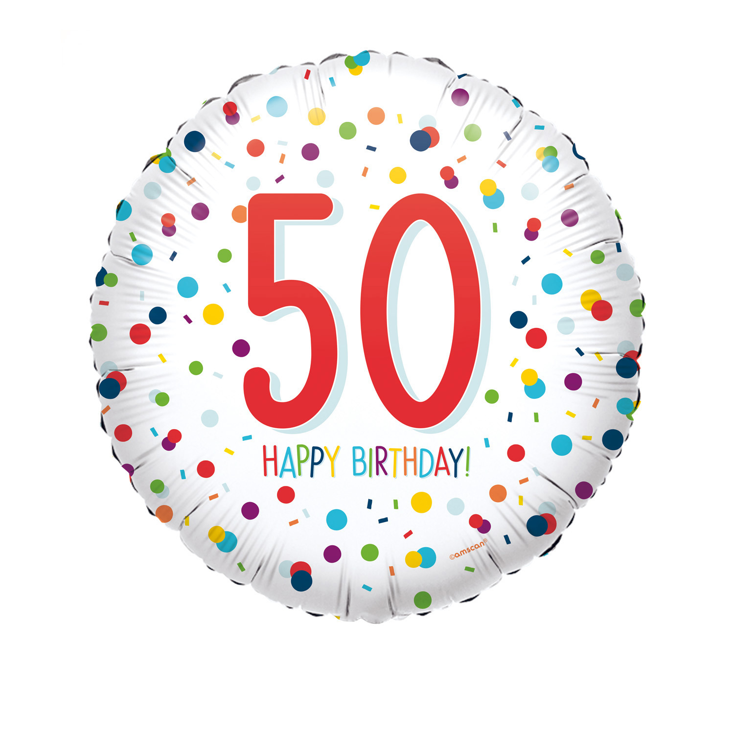 Anagram 18" S40 Confetti Birthday 50th Standard Pkt - 4201501*