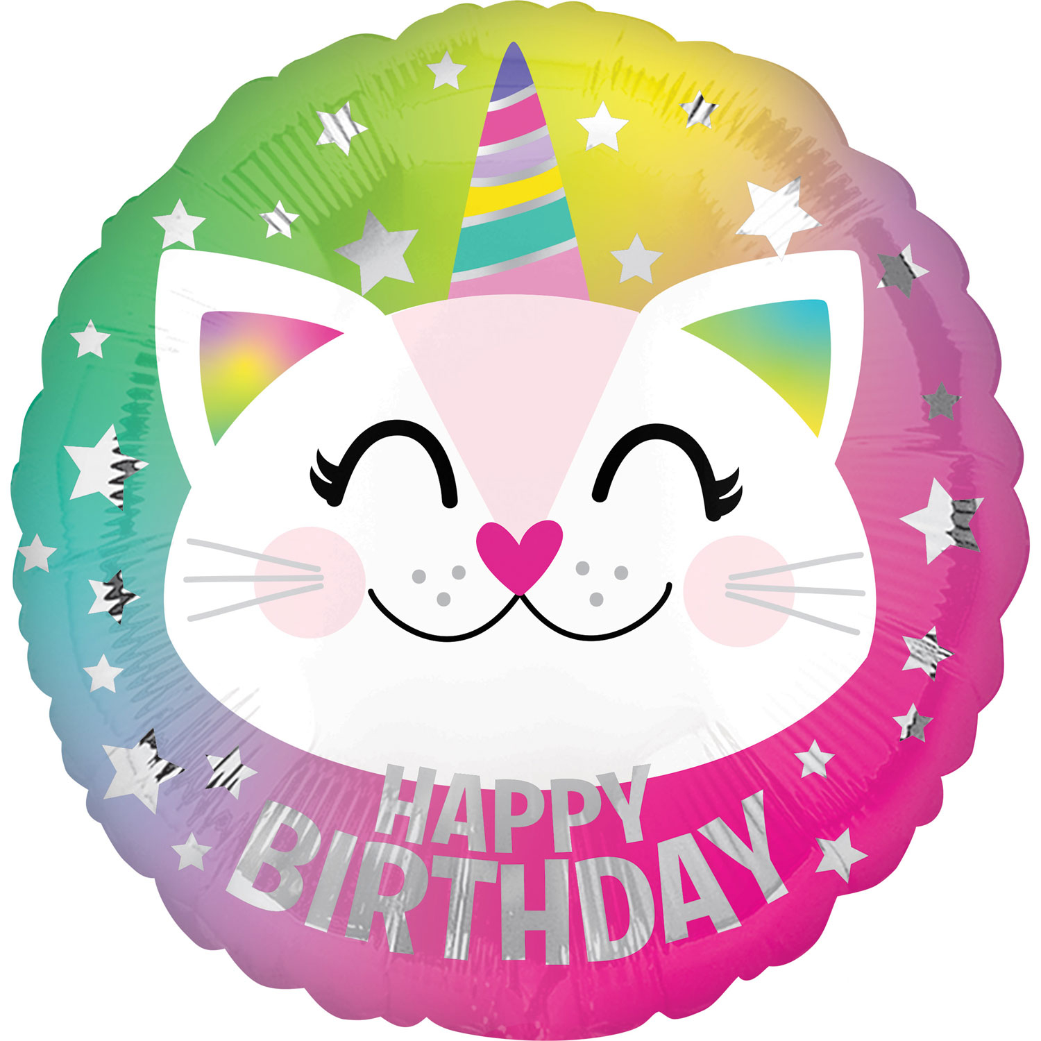 Anagram Caticorn Happy Birthday Satin XL Standard Foil Balloons S40 *