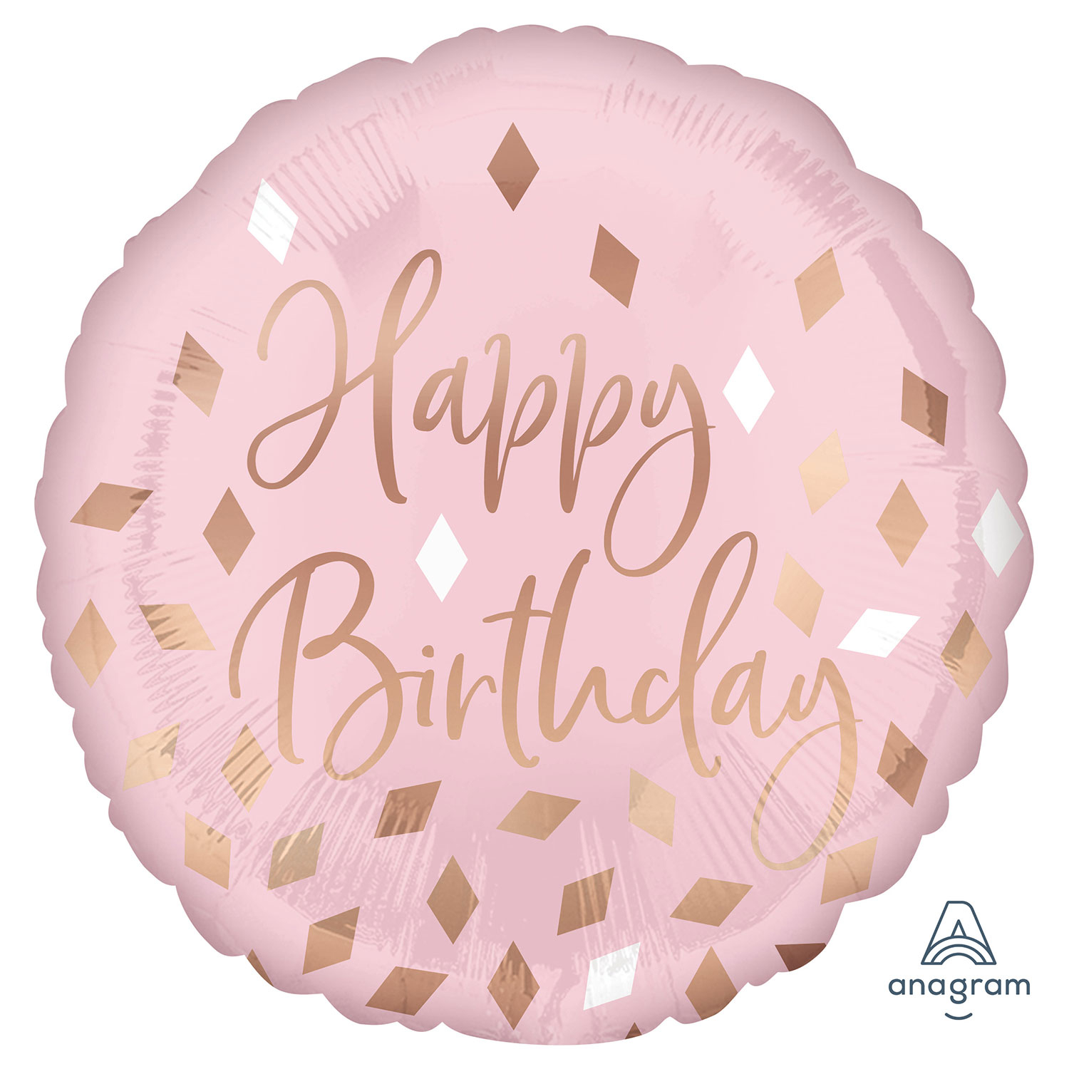 Anagram Blush Birthday Standard Foil Balloons S40 *