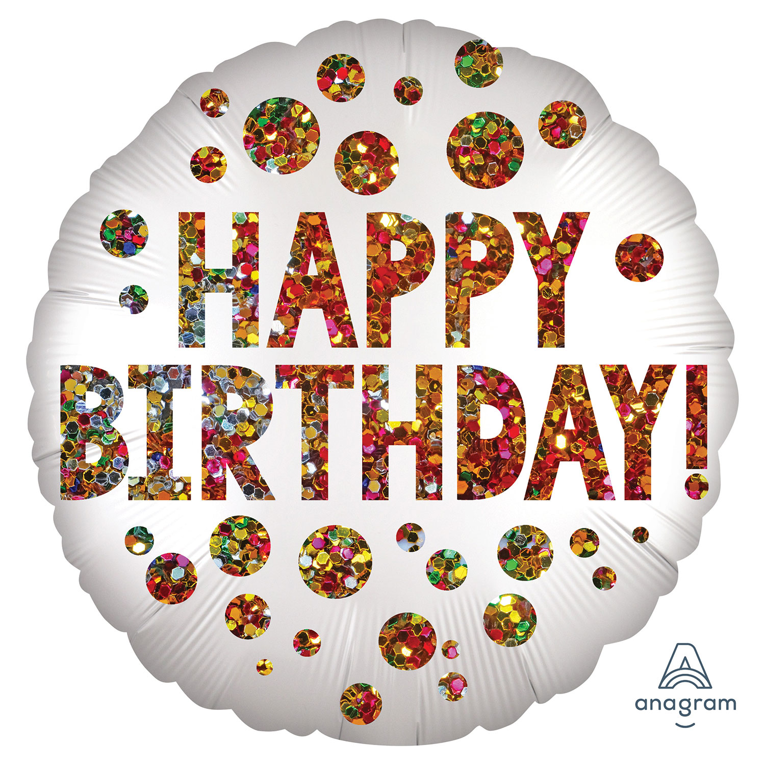 Anagram 18" S40 - Satin Infused Birthday Sequins Pkt - 41774-01 *