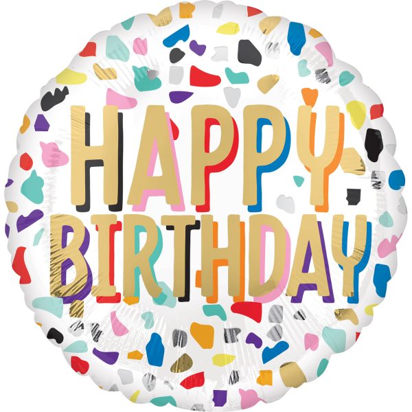 Anagram 18" S40 - Confetti Birthday - 41772-01 *