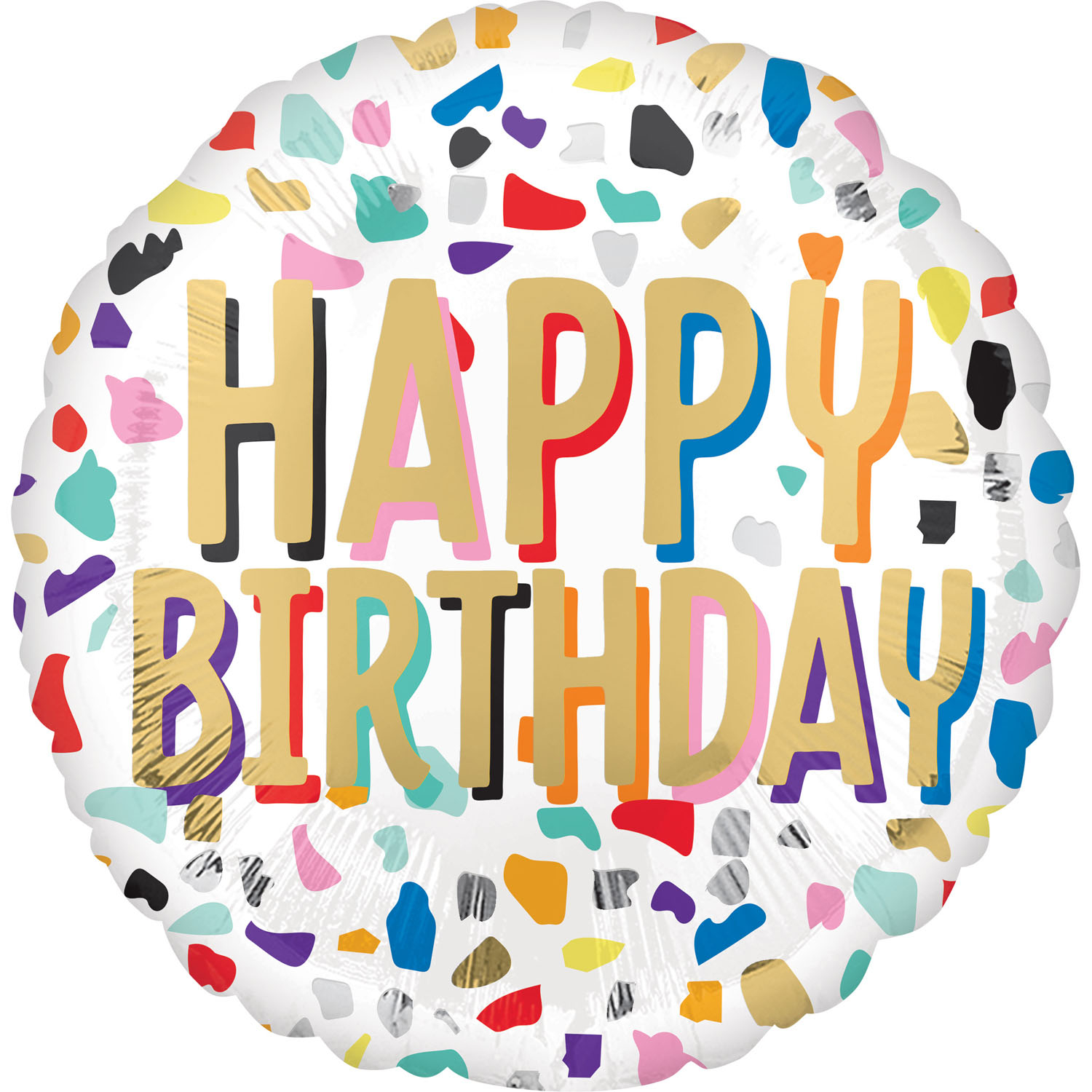 Anagram 18" S40 - Confetti Birthday - 41772-01 *