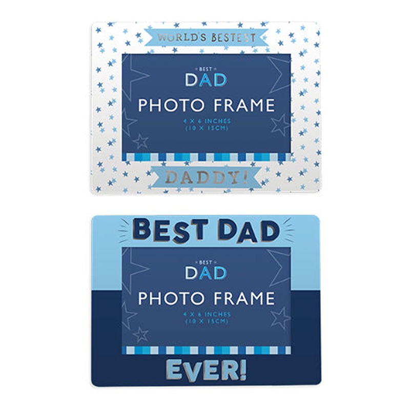 Father's Day Foiled Photo Frame PDQ - FAT-5195/OB*