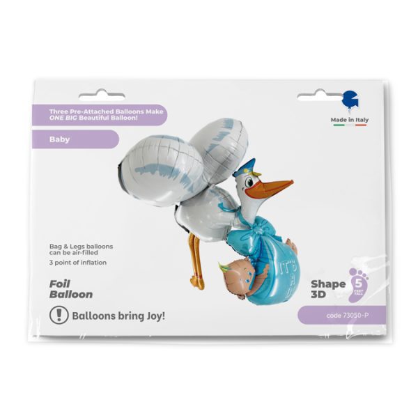 Grabo 5' Baby Boy Stork Maxiloon - 3D/4D Dimensionals*