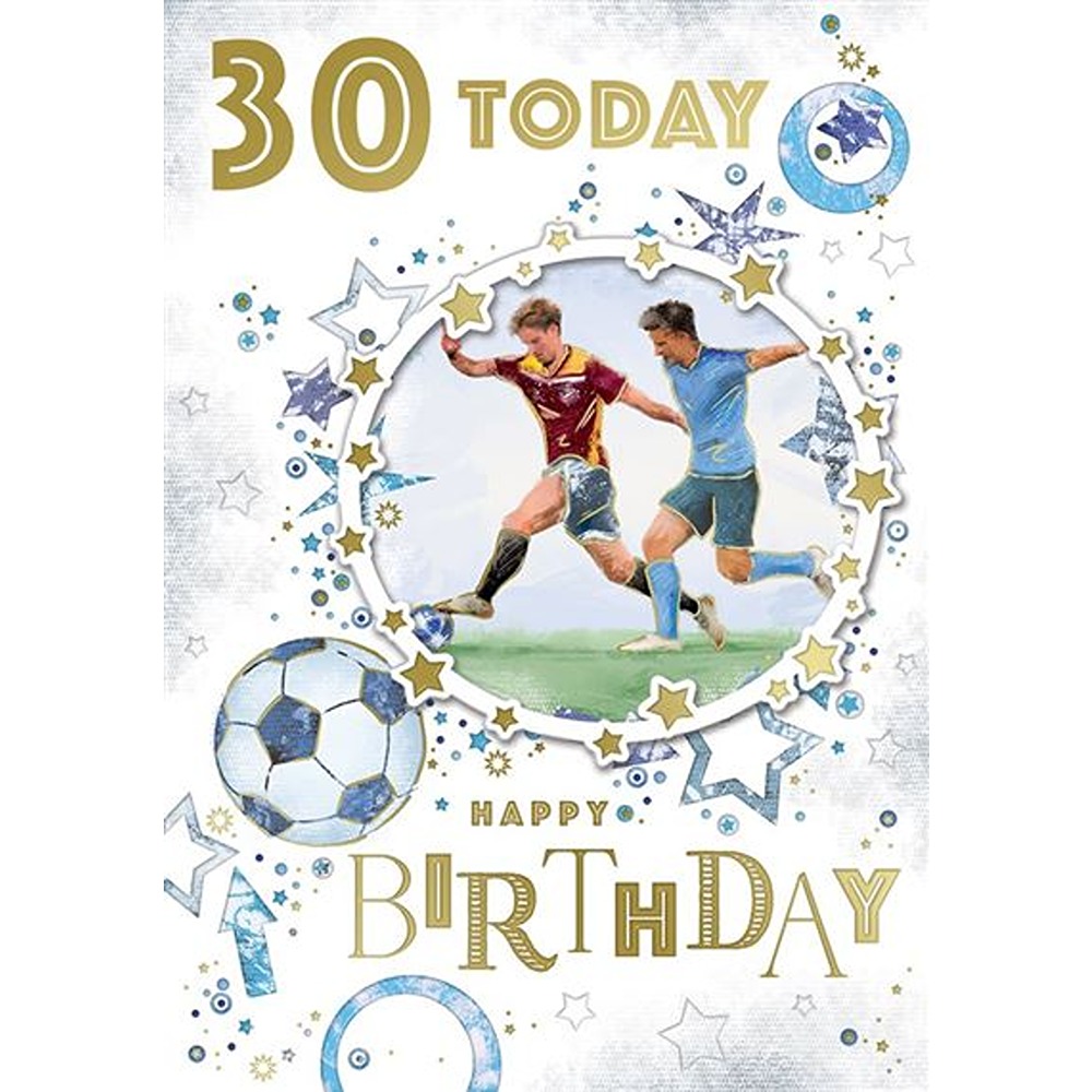 Xpress Yourself - Age 30 Male Football - Code 50 - 6pk - GL50025A/03*