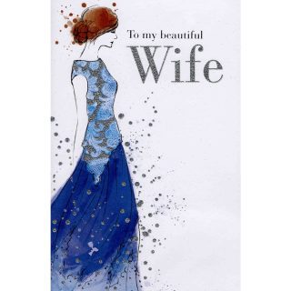 Beautiful Wife Glittery - Code 75 - 6pk - 6335*