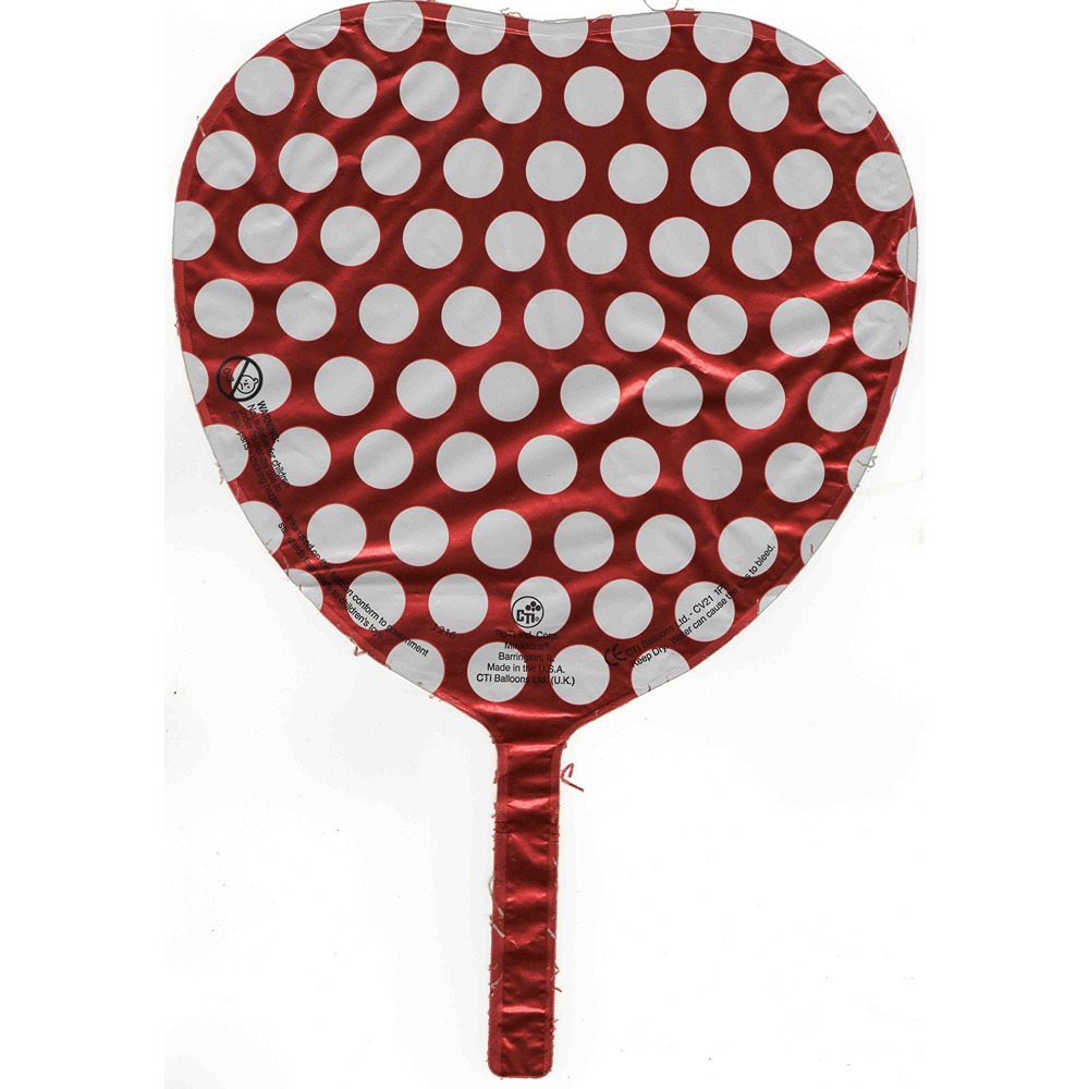 CTI 9" Red White Polka dot - J216*