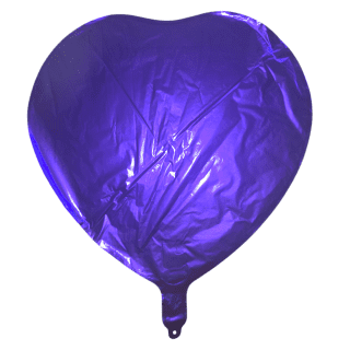 Heart-Purple-18" Unpackaged