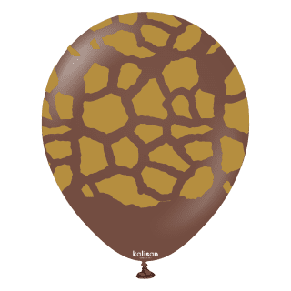 Safari Giraffe - Chocolate Brown(Print Color: Gold) - 25CT