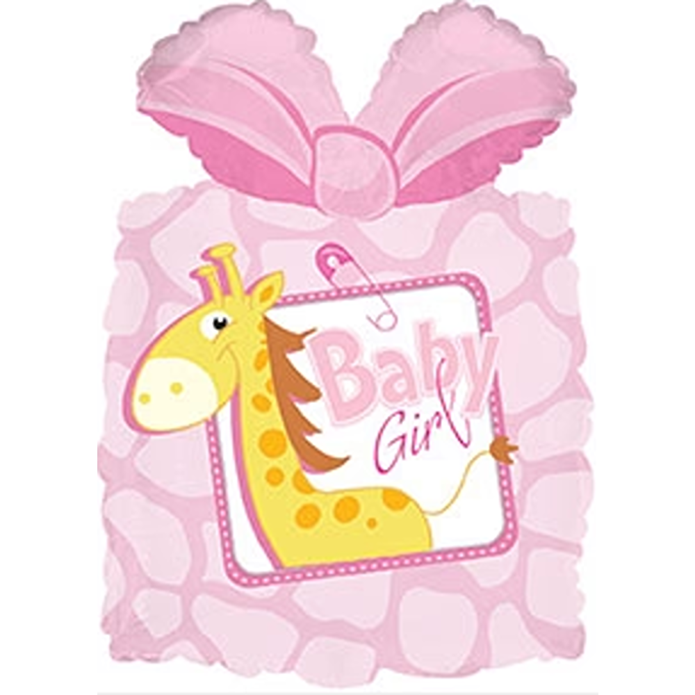 CTI - Baby Girl Present Shape - 22" - 434237 *
