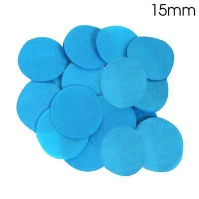 Oaktree Tissue Paper Confetti Flame Retardant Round 15mm x 14g Turquoise