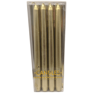 S/4 GOLD TAPER CANDLES - XM2101 *