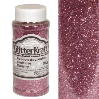 Glitter Kraft Fine Glitter 100g Bottle Lt. Pink No.21