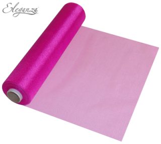 Eleganza Soft Sheer Organza 29cm x 25m No.28 Fuchsia