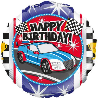 Oaktree 18" Sports Car Birthday Metallic