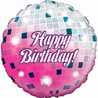 Oaktree 18" Glitterball Birthday Holographic