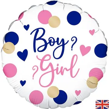 Oaktree - Pink and Navy Gender Reveal - 18" - 229936 *