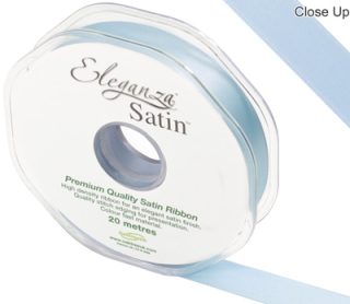 Eleganza Double Faced Satin 15mm x 20m Lt. Blue No.25