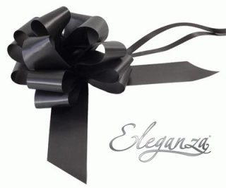 Eleganza Poly Pull Bows 50mm x 20pcs Black No.20