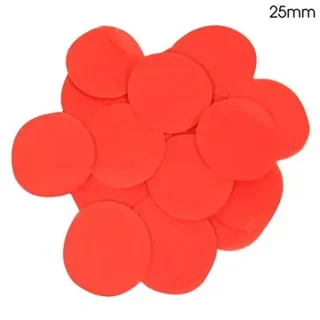 Oaktree 25mm x 100g Red Paper Confetti