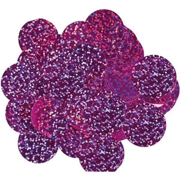 Oaktree Holographic Fuchsia 25mm x50g Foil Confetti - 648616