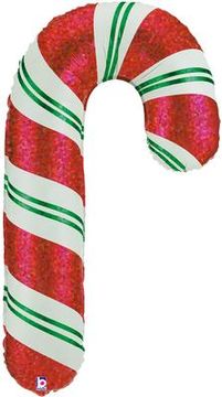 Betallic 41" Shape Candy Cane Holographic (J) Pkg