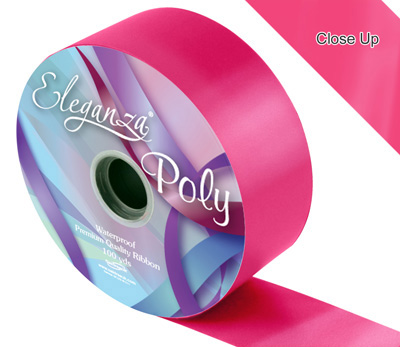 Eleganza Poly Ribbon 50mm x 91m (100yds) No.30 Deep Cerise