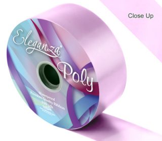 Eleganza Poly Ribbon 50mm x 91m (100yds) No.21 Lt.Pink