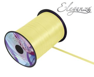 Eleganza Poly Curling Ribbon 5mm x500yds No.10 Pale Yellow
