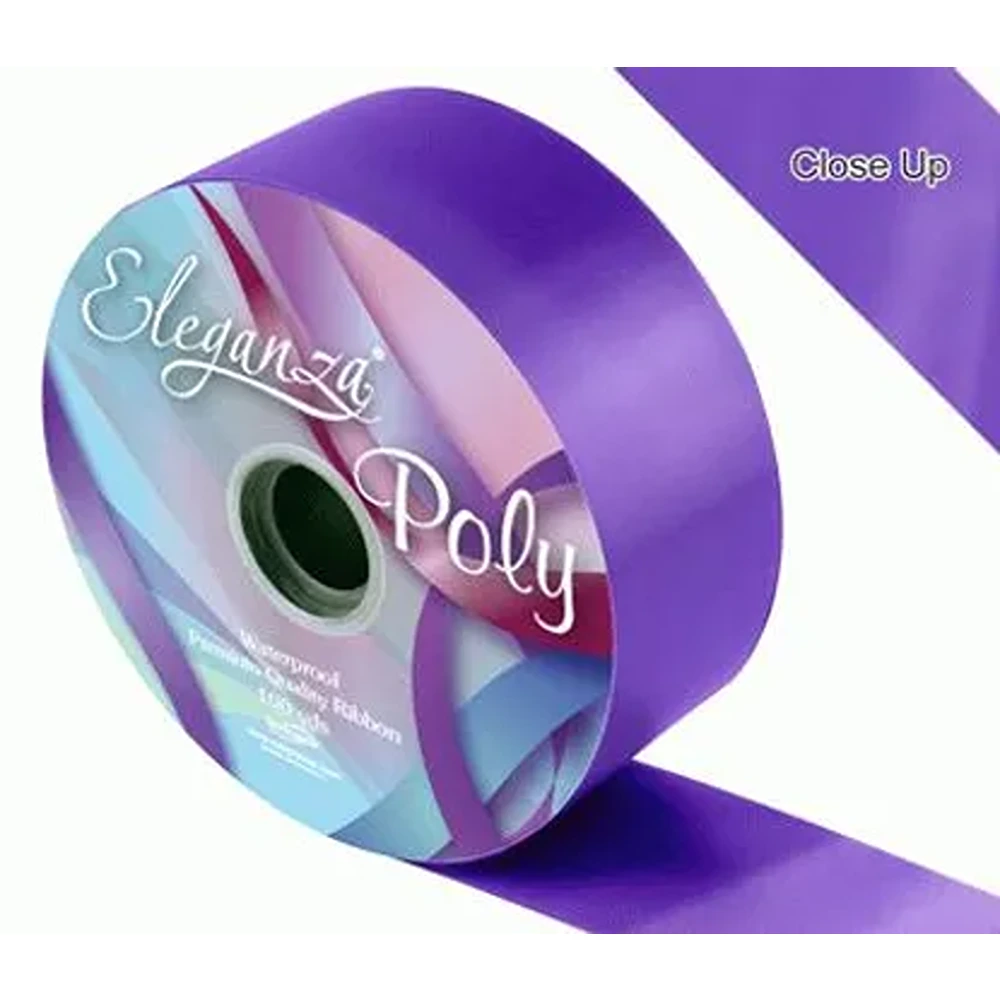 Oaktree - Eleganza Poly Ribbon 50mm x 91m (100yds) No.36 Purple - 618237