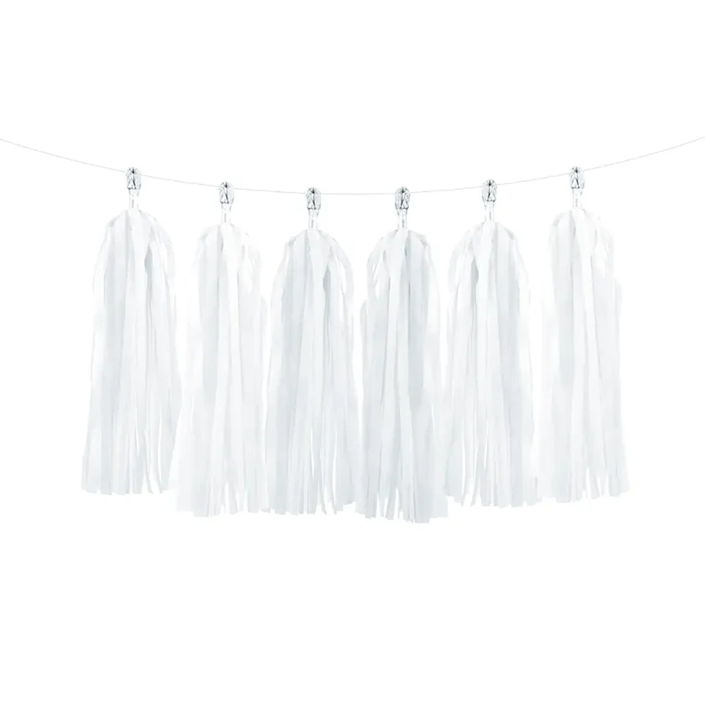 Tassel garland, white *