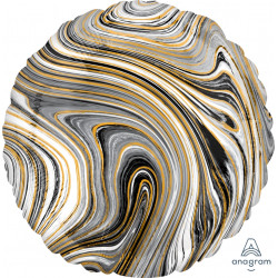 Anagram 18″ S15 Black Marblez Round Flat - 4208202*