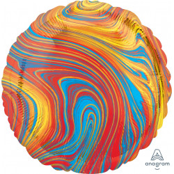 Anagram 18″ S15 Colourful Marblez Round Flat - 4208702*