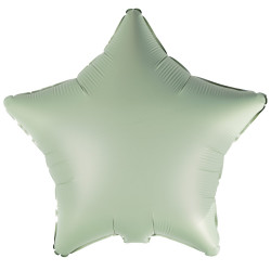 Amscan 18" C16 Silk Lustre Metallic Eucalyptus Star Flat - 9915469-92*