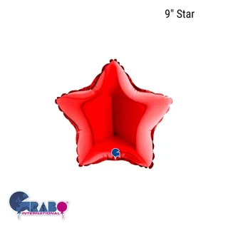Grabo 9" Red Star Mini Flat - 09208R
