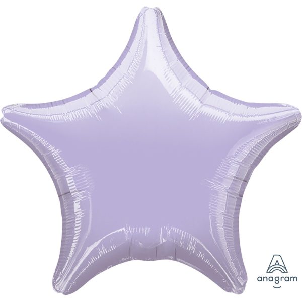 Anagram Metallic Pastel Lilac Star Standard Unpackaged Foil Balloons S15 - 3157102*