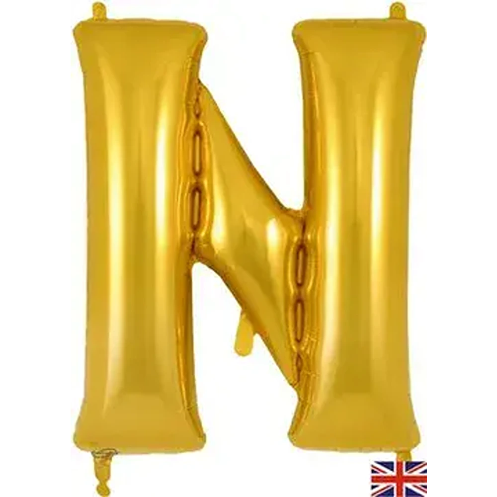 Oaktree 34inch Letter N Gold