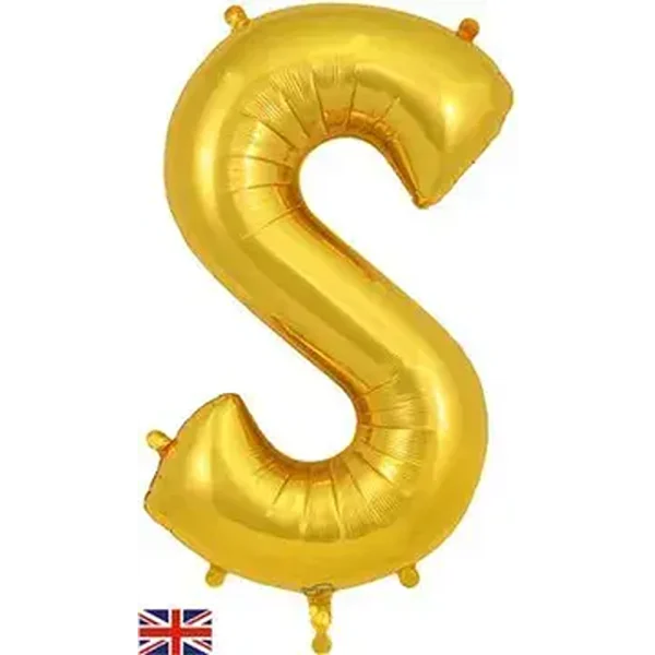 Oaktree 34inch Letter S Gold