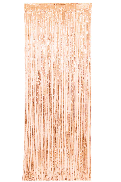 Rose Gold Fringe Door Curtain, 3 x 8 ft*