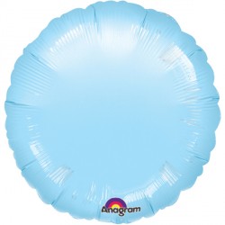 Anagram 18" Metallic Pearl Pastel Blue Round Flat - 8004502*